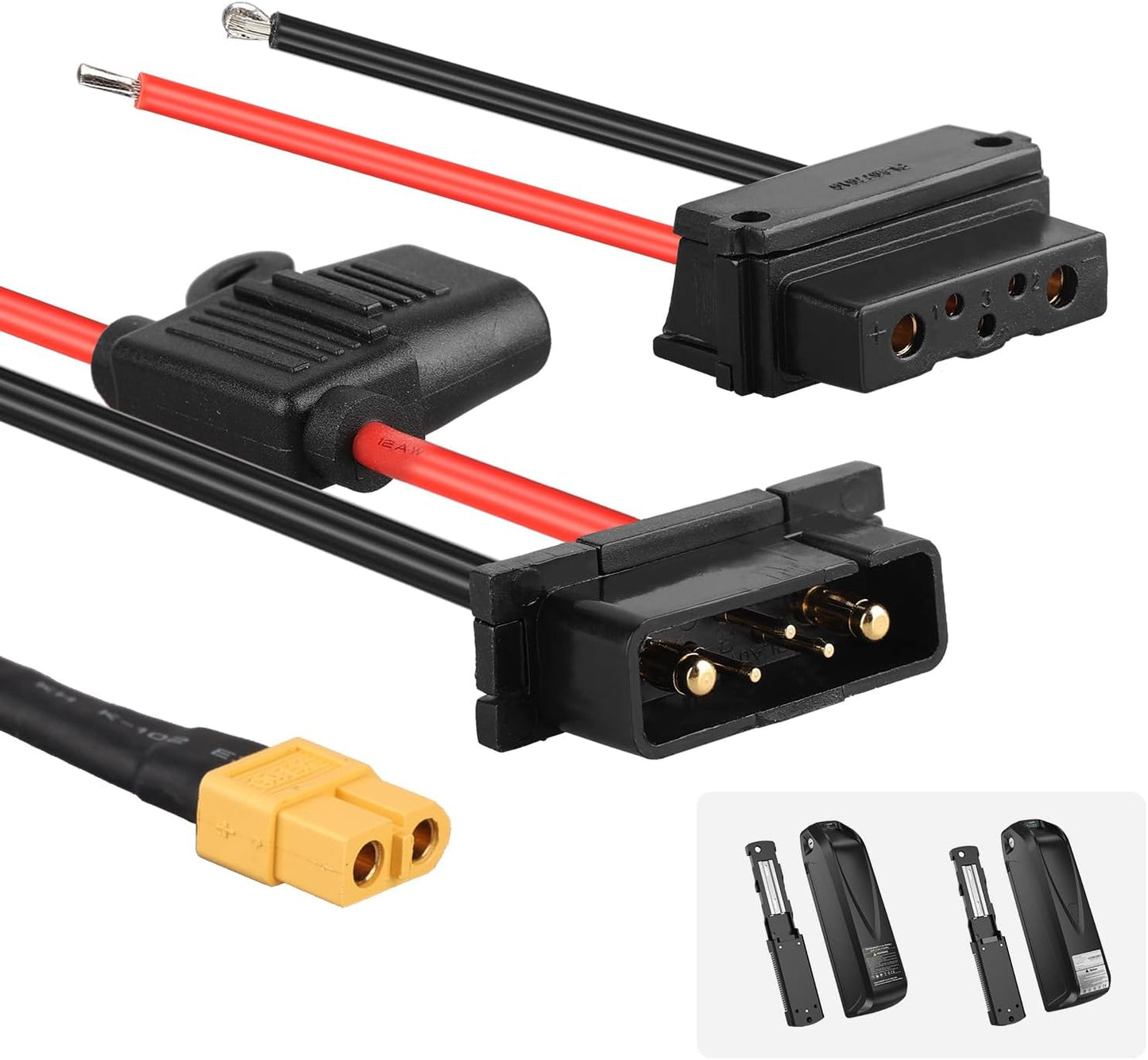 5-Pin 6-Pin Battery Connector for Hailong Shark Downtube Electric Bicycle Battery