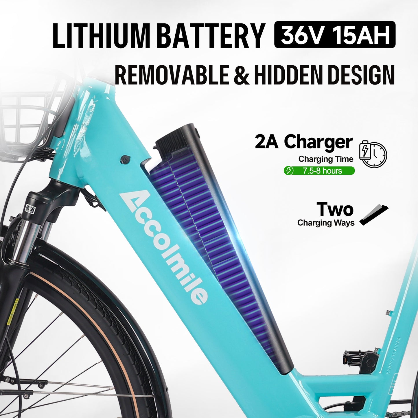 250W 180km BAFANG Torque Sensor Mid-Drive Motor eCity Bike