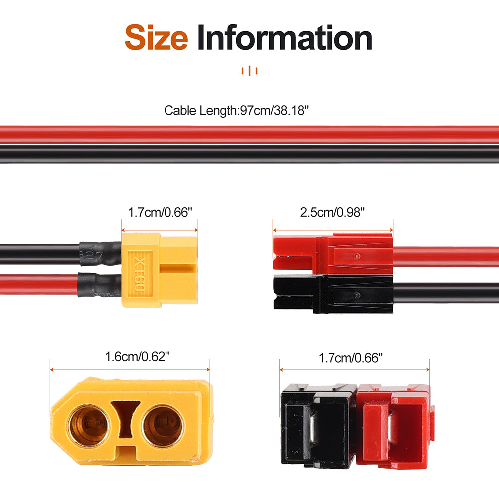 XT60 Battery Cable for BAFANG Mid Drive Conversion Kits