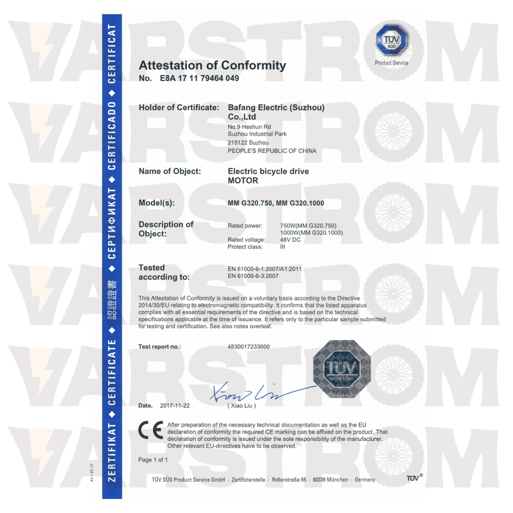 BAFANG_BBSHD_CE_Certificate
