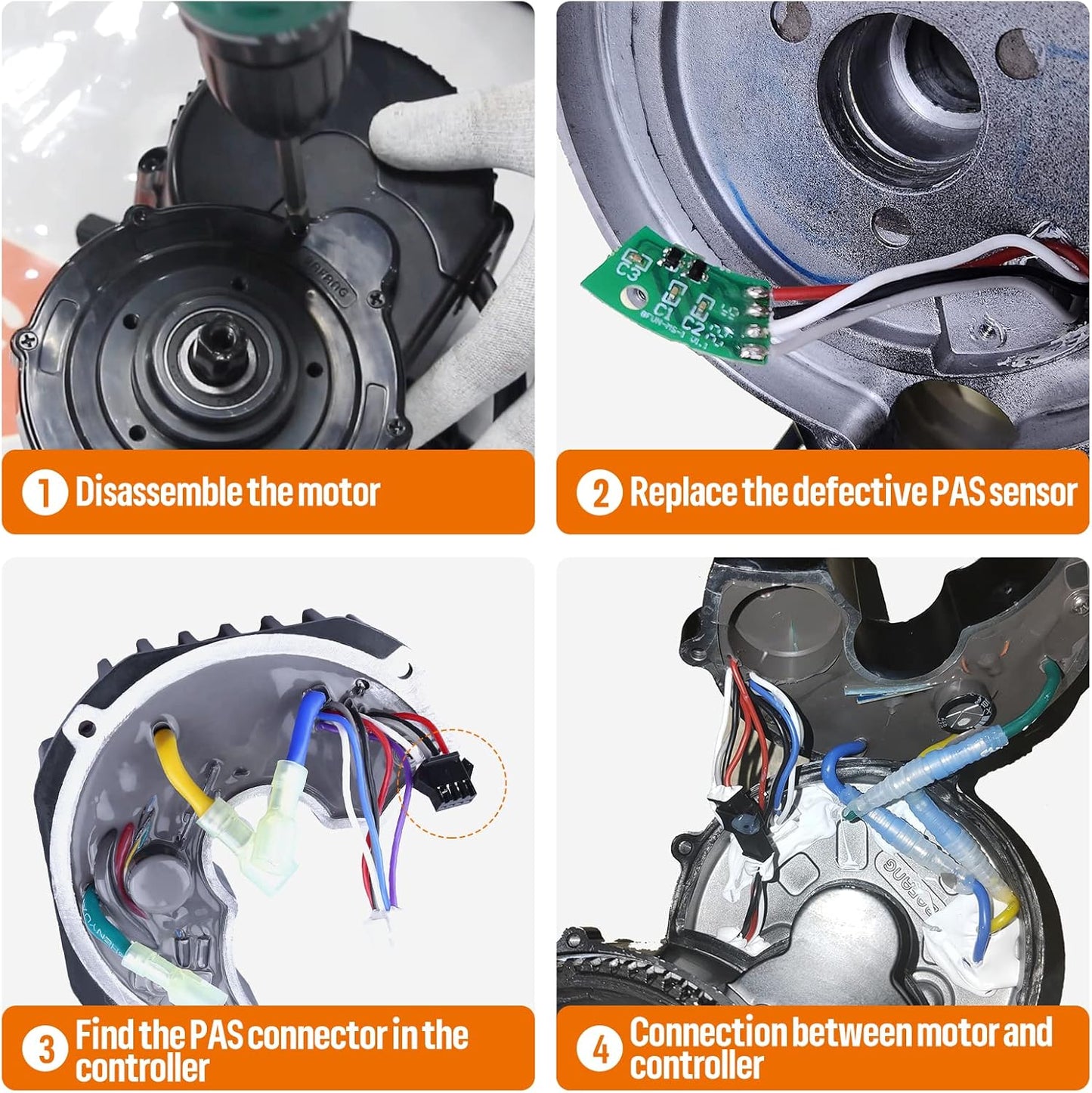 PAS Hall Sensor Replacement for BAFANG BBS01 BBS02B BBSHD Mid Drive