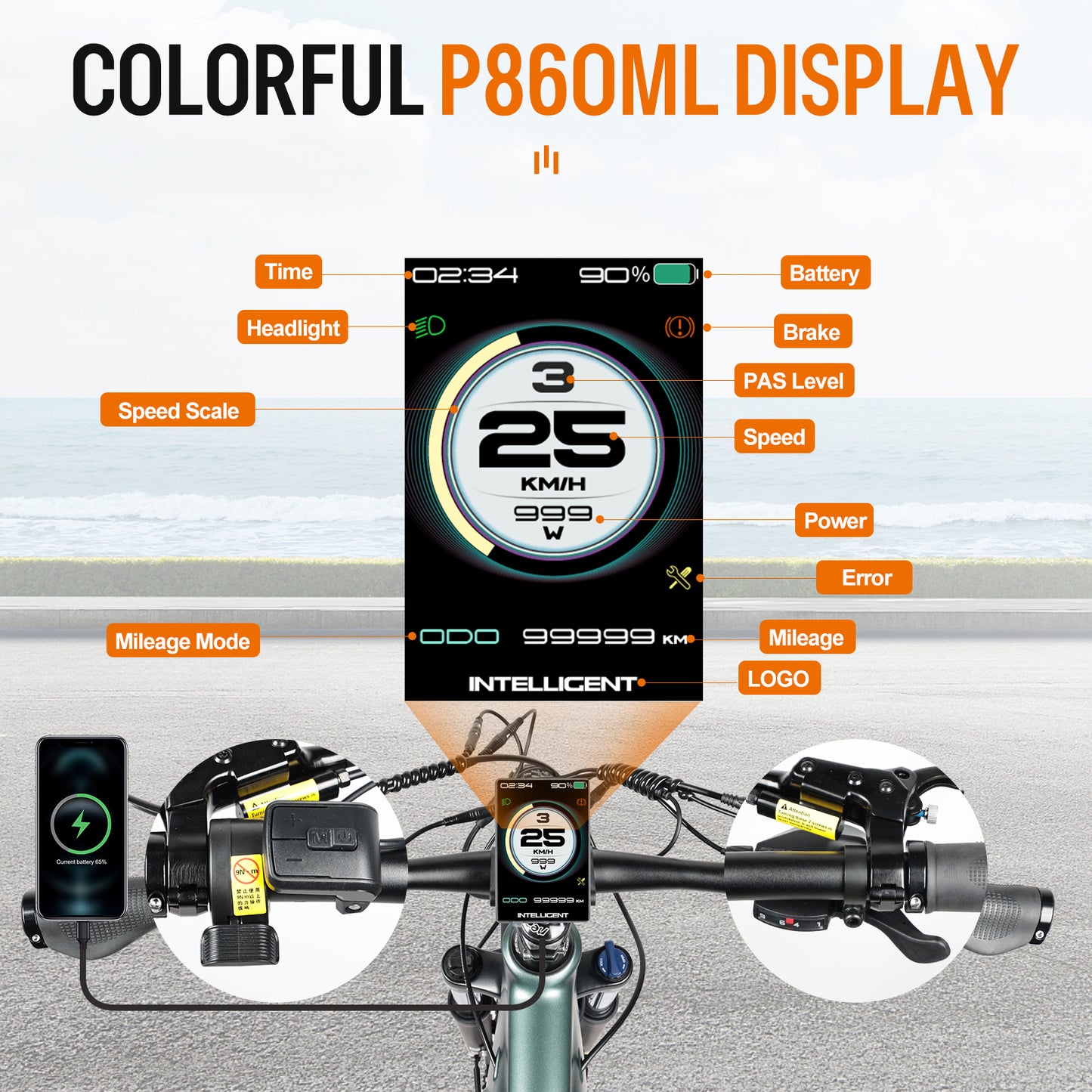 2024 Accolmile Cola Bear 750W 48V eMTB with Bafang BBH02B Mid Drive Kits