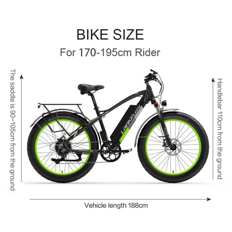 LANKELEISI 26“ XC4000 Electric Fat Tire Bike
