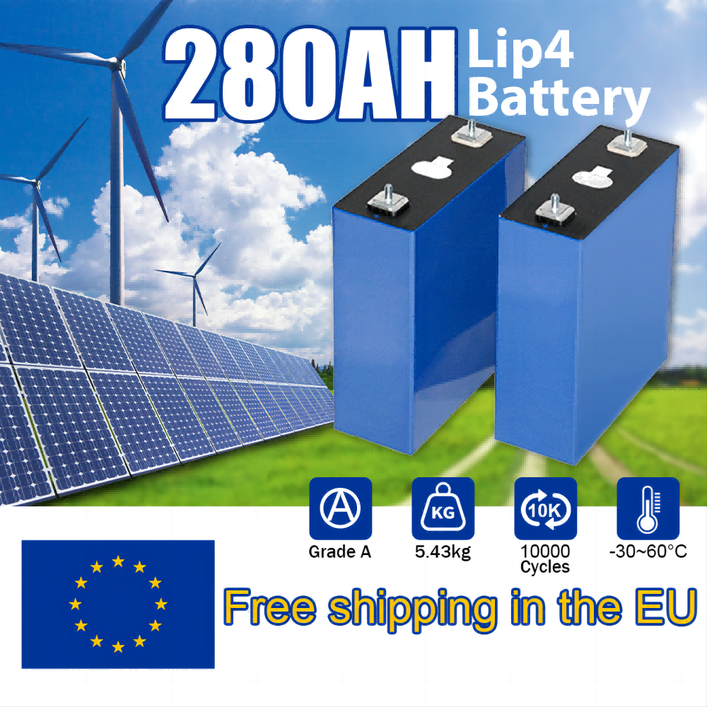 LiFePO4 Battery 48V 24V 12V Lithium Iron Phosphate Cell 320Ah 302Ah 280Ah Rechargeable Batteries For Solar Energy UPS Power DIY