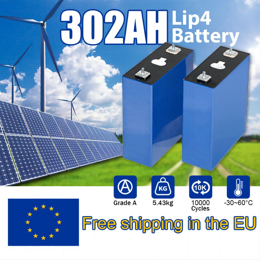 LiFePO4 Battery 48V 24V 12V Lithium Iron Phosphate Cell 320Ah 302Ah 280Ah Rechargeable Batteries For Solar Energy UPS Power DIY