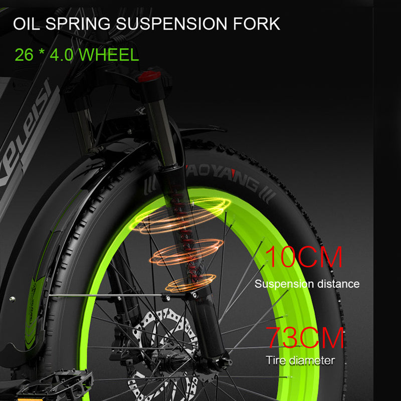 LANKELEISI 26“ XC4000 Electric Fat Tire Bike