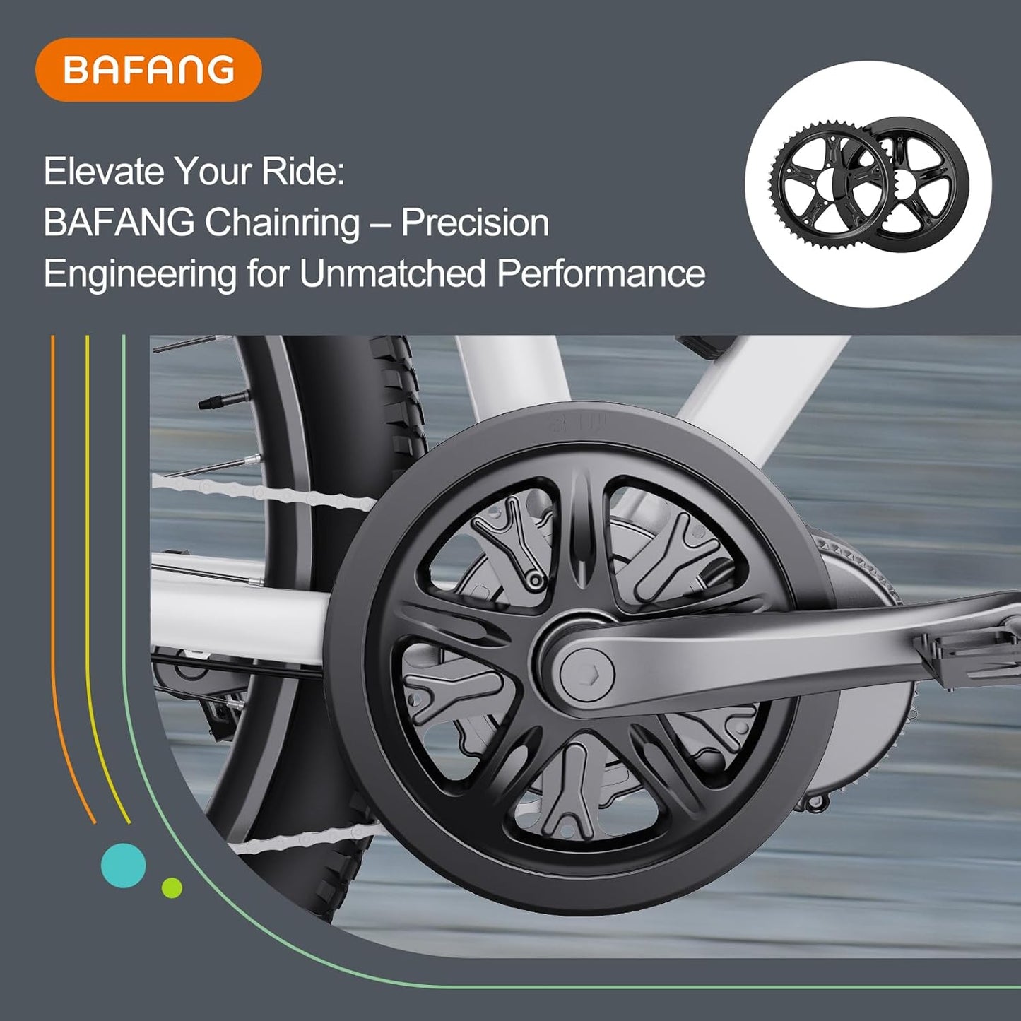 Bafang Chain Wheel 36/42/44/52T with Guard for BBS01B/BBS02B