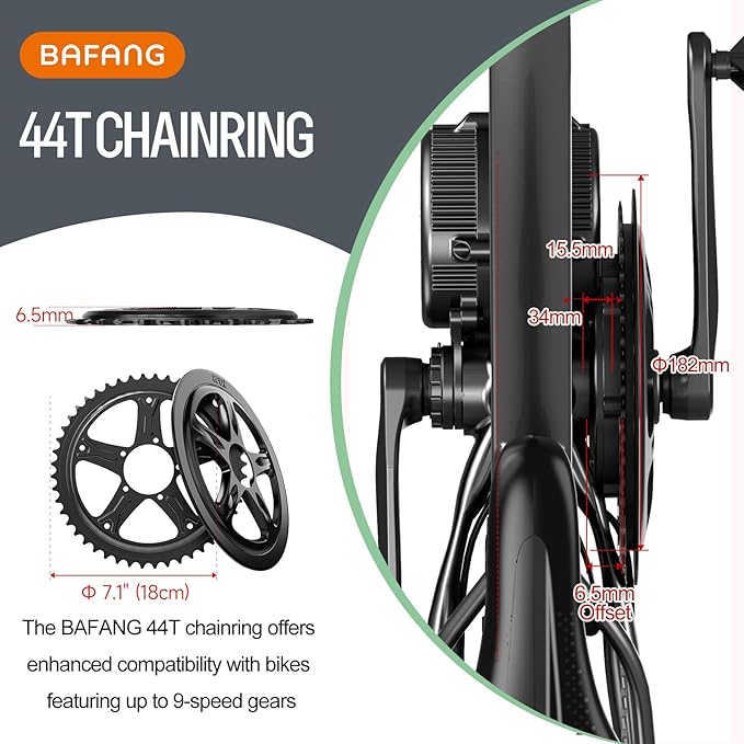 Bafang Chain Wheel 36/42/44/52T with Guard for BBS01B/BBS02B