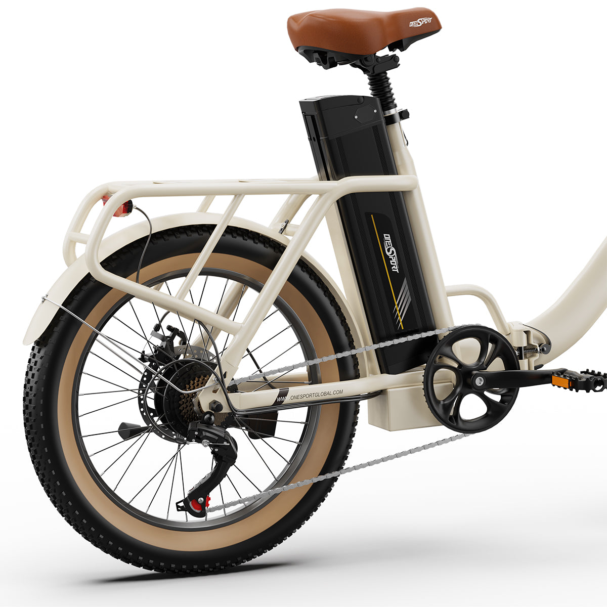 ONESPORT Folding Ebike 20 inch OT16-2 Electric Bike 250W Electric Bicycle with 15.6Ah Battery Adult City E-Bike For Commuting