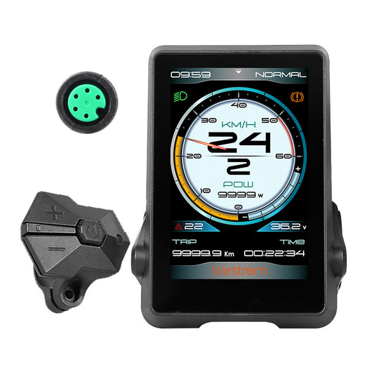 Varstrom Touch T1 E-Bike Display - Full Color LCD Screen for UART Bafang eBike Kits