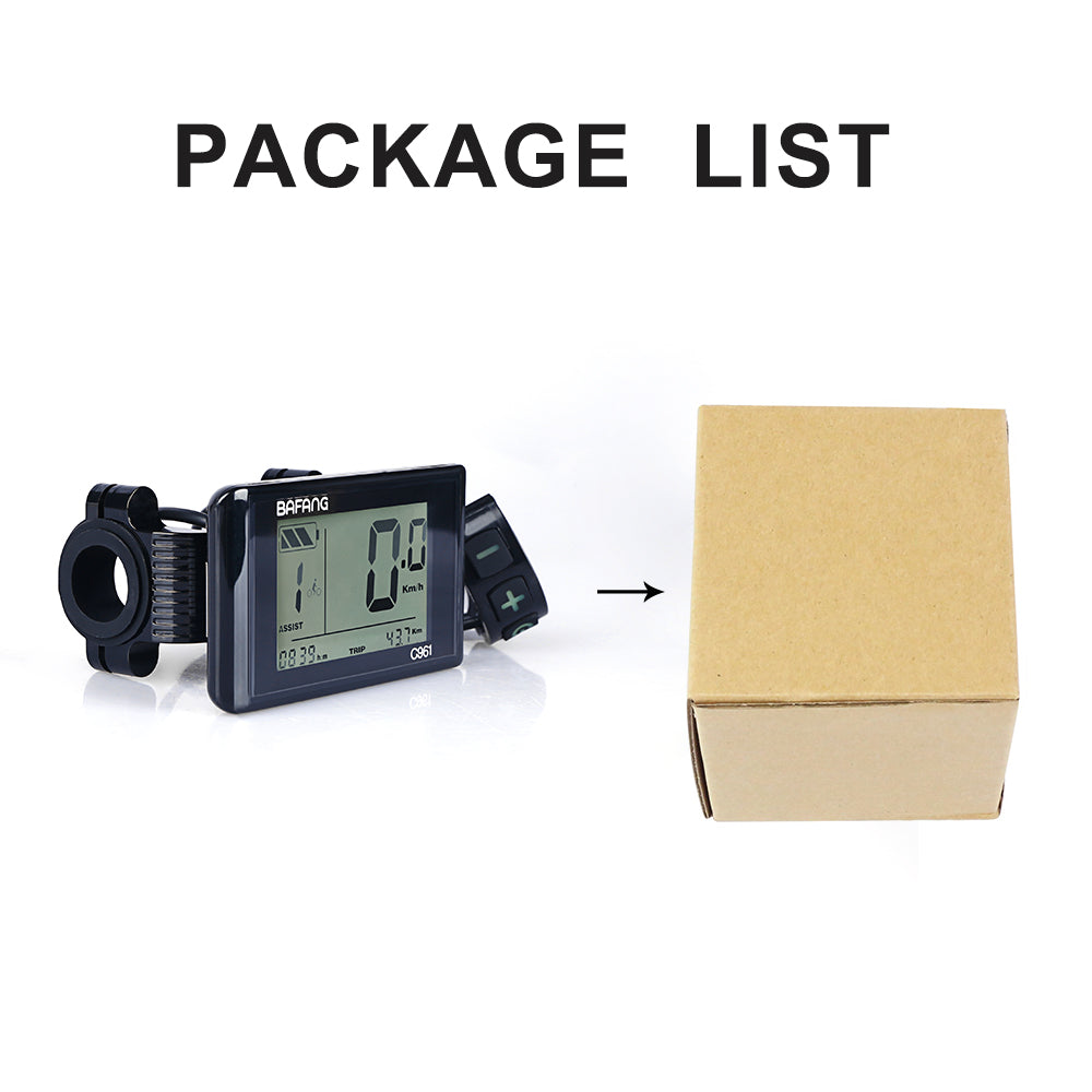 BafangC961LCDDisplayforeBikeMidMoterConversion_7