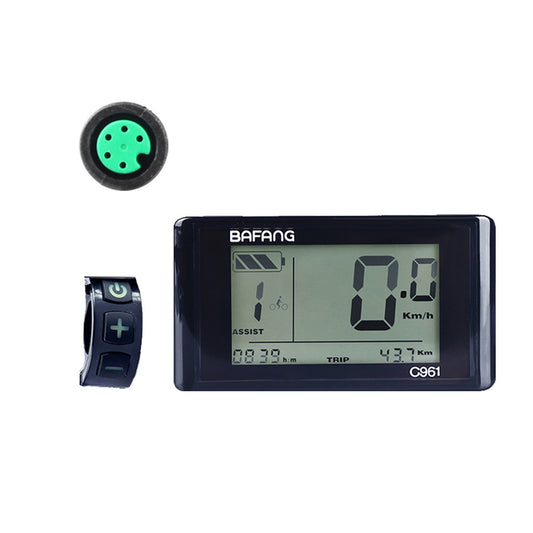 Varstrom C961 E-Bike Display - LCD Screen for UART Bafang eBike Kits