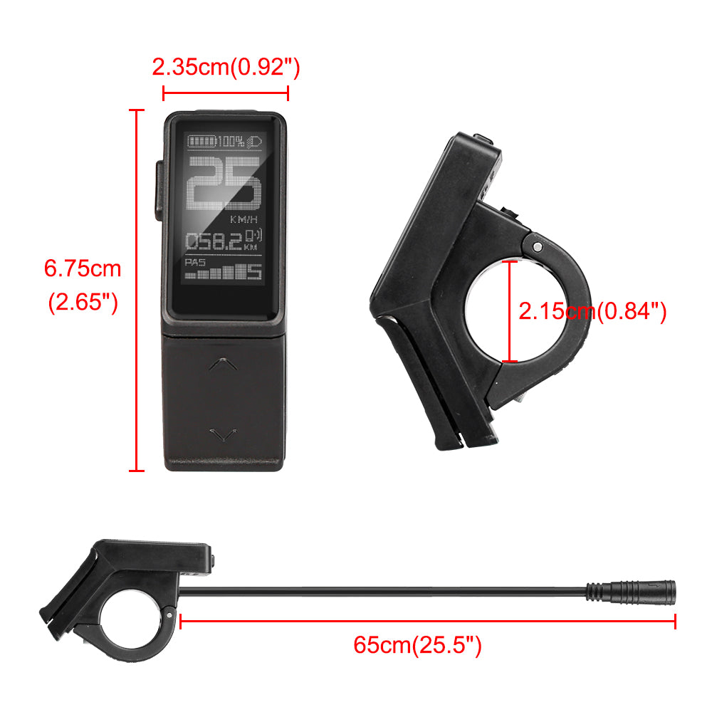 Varstrom DM03 E-Bike Display - LCD Screen for UART Bafang eBike Kits