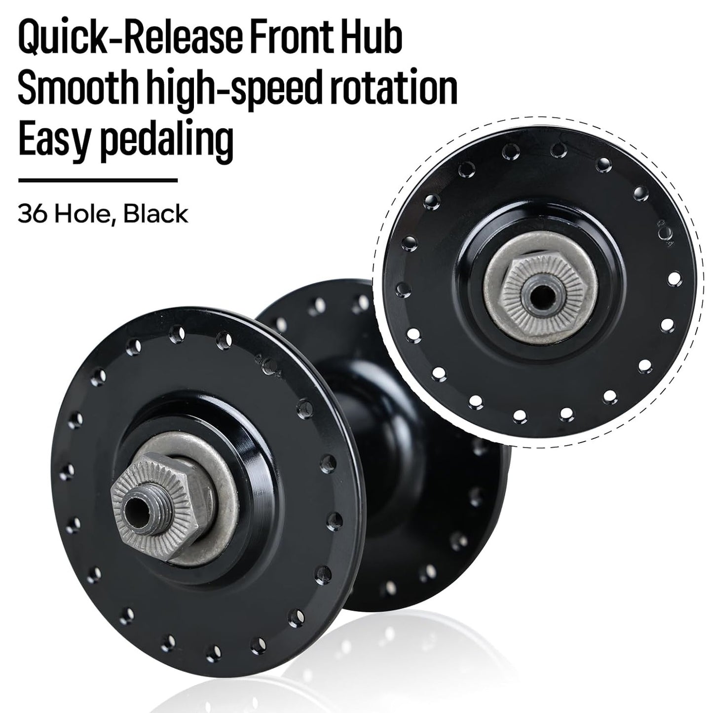 Quick Release Front/Rear Hub 36-Hole Lightweight Bicycle Wheel Hub