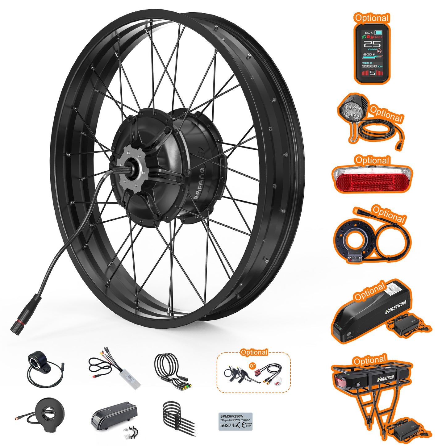 BAFANG 48V 1000W RM G0062.1000.DC Rear Hub Complete Conversion Kit