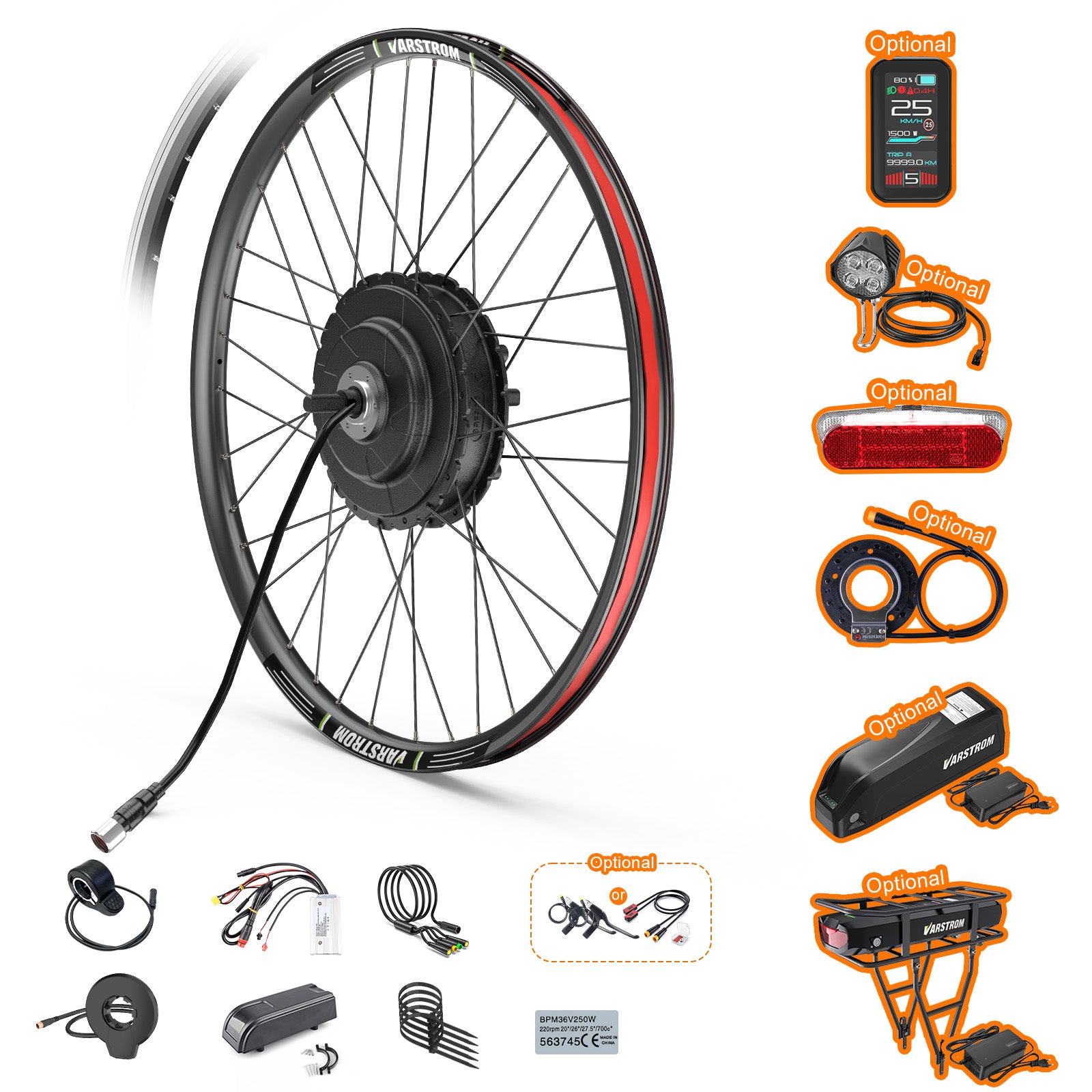VARSTROM BAFANG 48V 750W | Rear Hub Conversion Kit