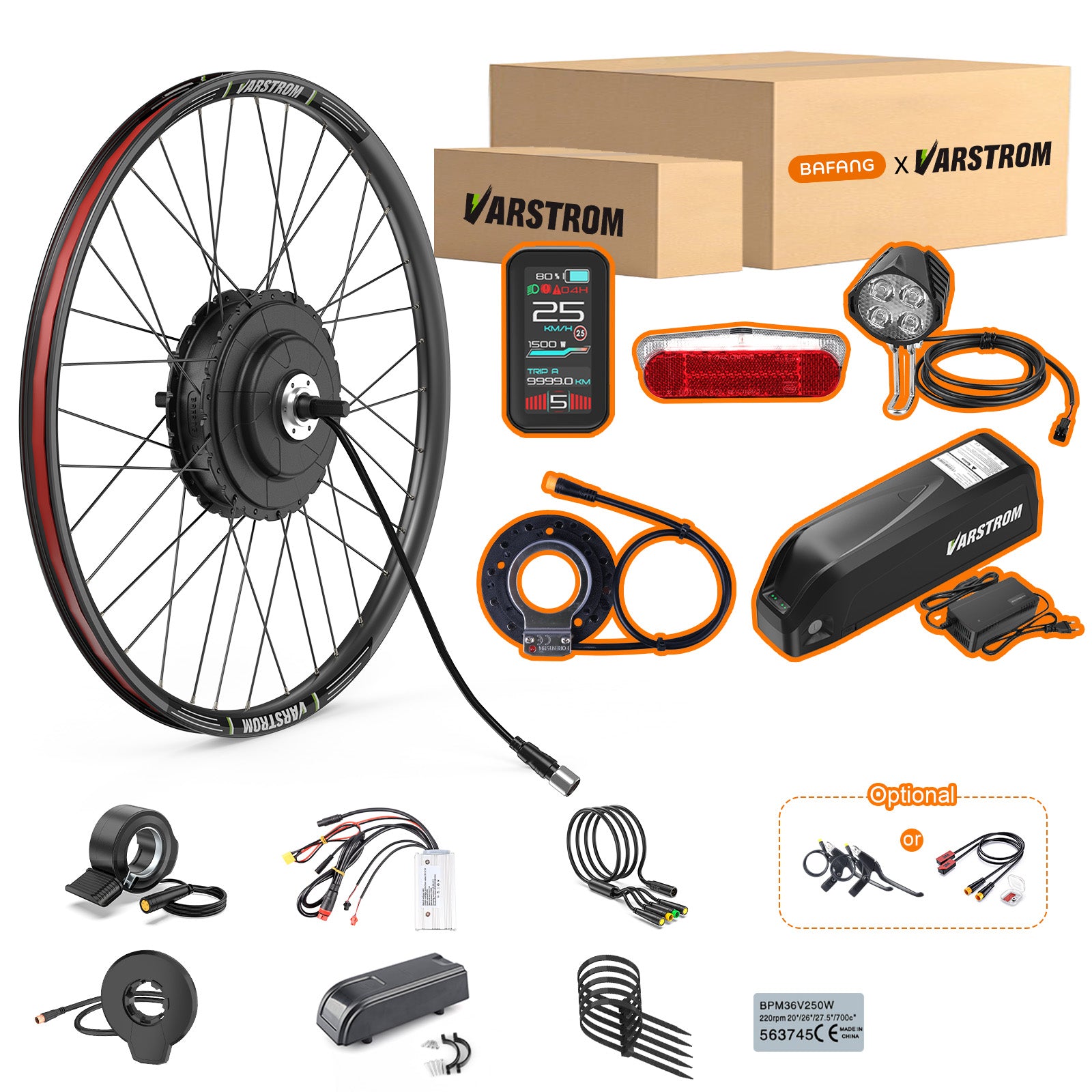 VARSTROM BAFANG 48V 750W | Rear Hub Conversion Kit | RM G0900.750