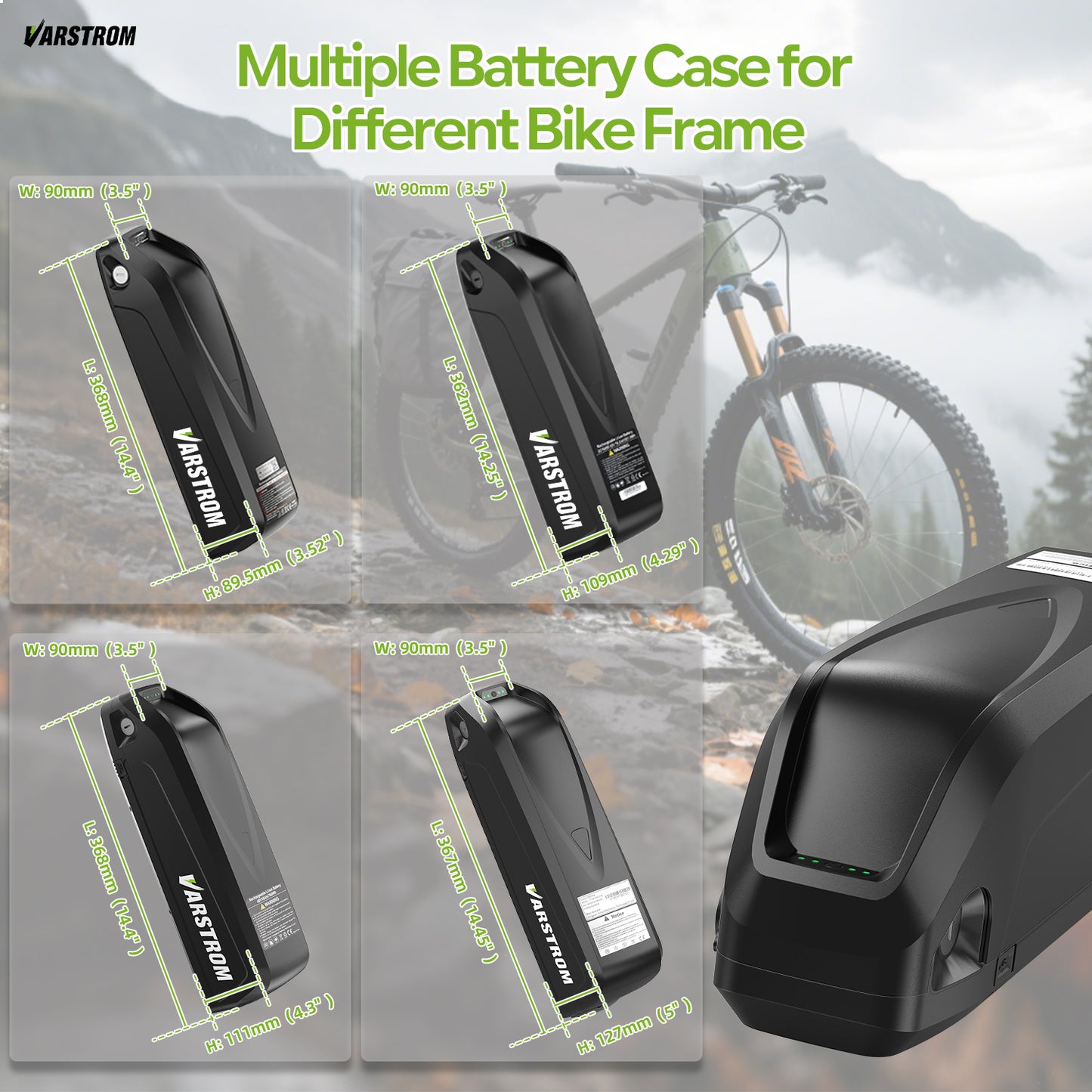 48V Battery with Charger for E-Bike Conversion