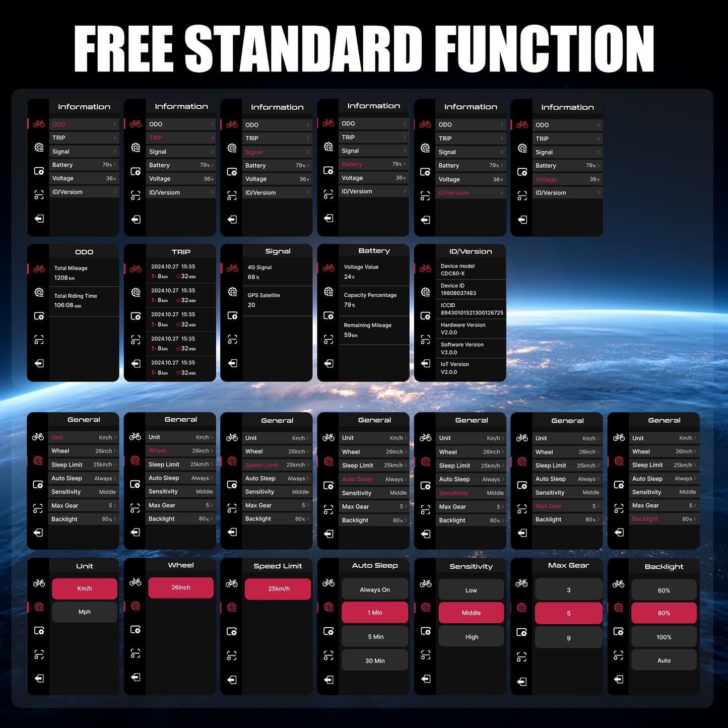 Free Standard Function for C60X IOT Display