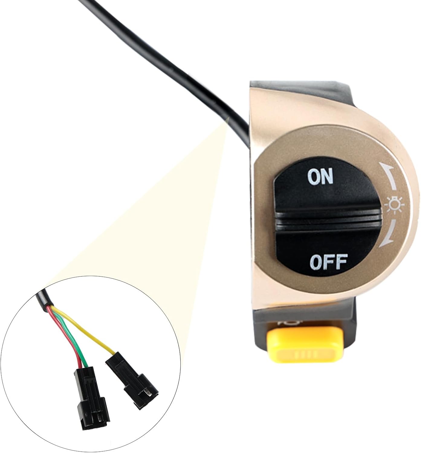 Handle Bar 2 In 1 Switch for Headlight and Horn Scooter Electric Switch