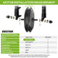 Installation Measurement for VARSTROM 48V1000W Gearless Front Hub Motor Conversion Kits