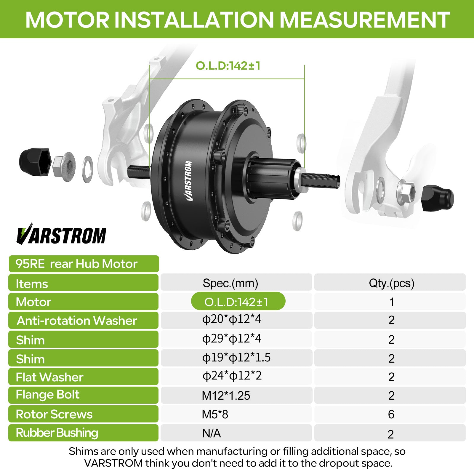 InstallationMeasurementforVARSTROM_AIKEMA_36V250W95EVH.RCRearHubCompleteConversionKit