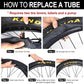 KENDA 27.5 X1.9/2.125 Black Bicycle Inner Tube Replacement