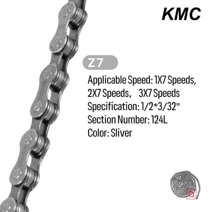 KMC Z7 Bike Chain for 7-Speed Bike