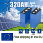 LiFePO4 Battery 48V 24V 12V Lithium Iron Phosphate Cell 320Ah 302Ah 280Ah Rechargeable Batteries For Solar Energy UPS Power DIY