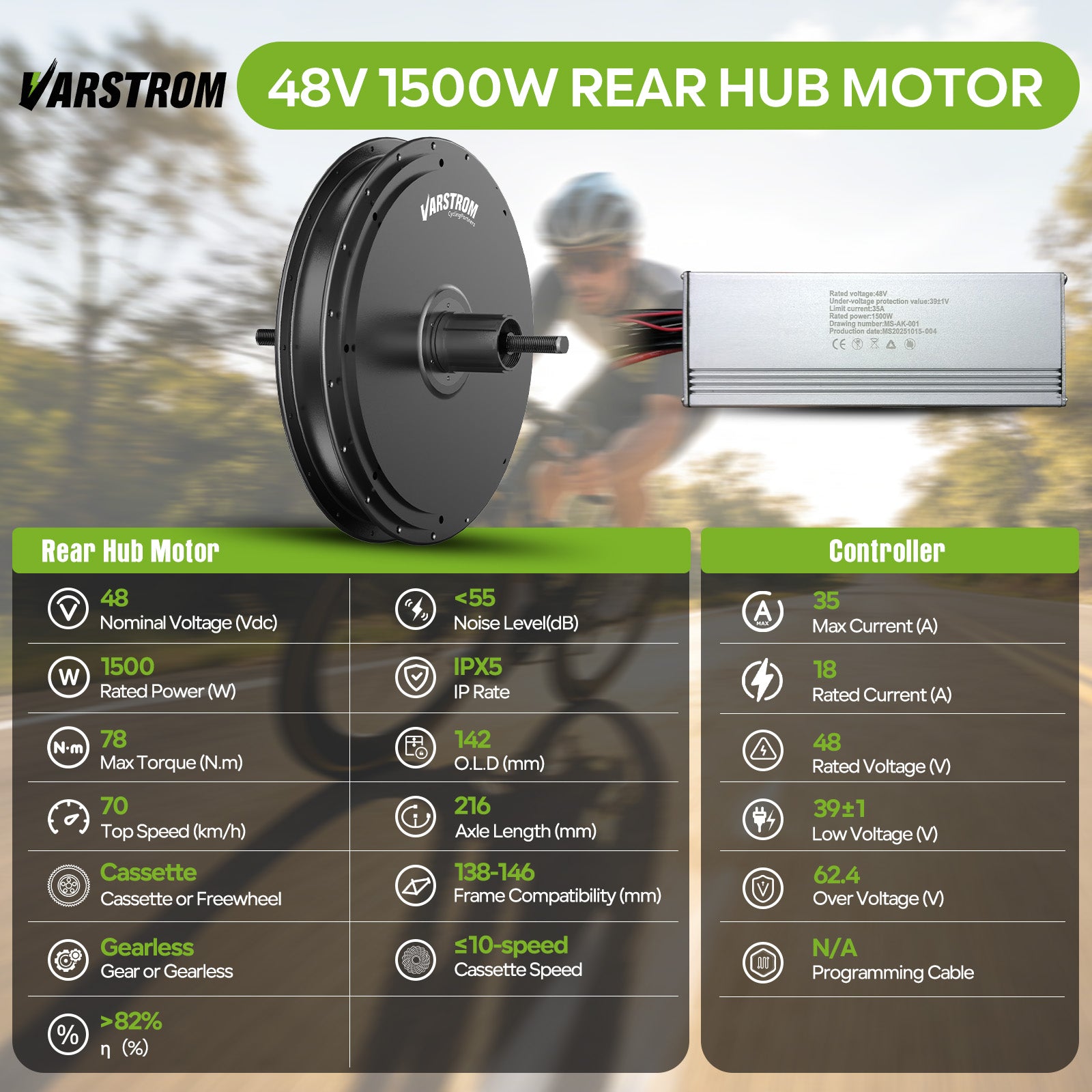 Fafeicy Kit de Conversion de Roue Arrière pour Vélo Électrique 48V 250W Fafeicy Kit de Conversion de Roue Arrière pour Vélo Électrique 48V 250W