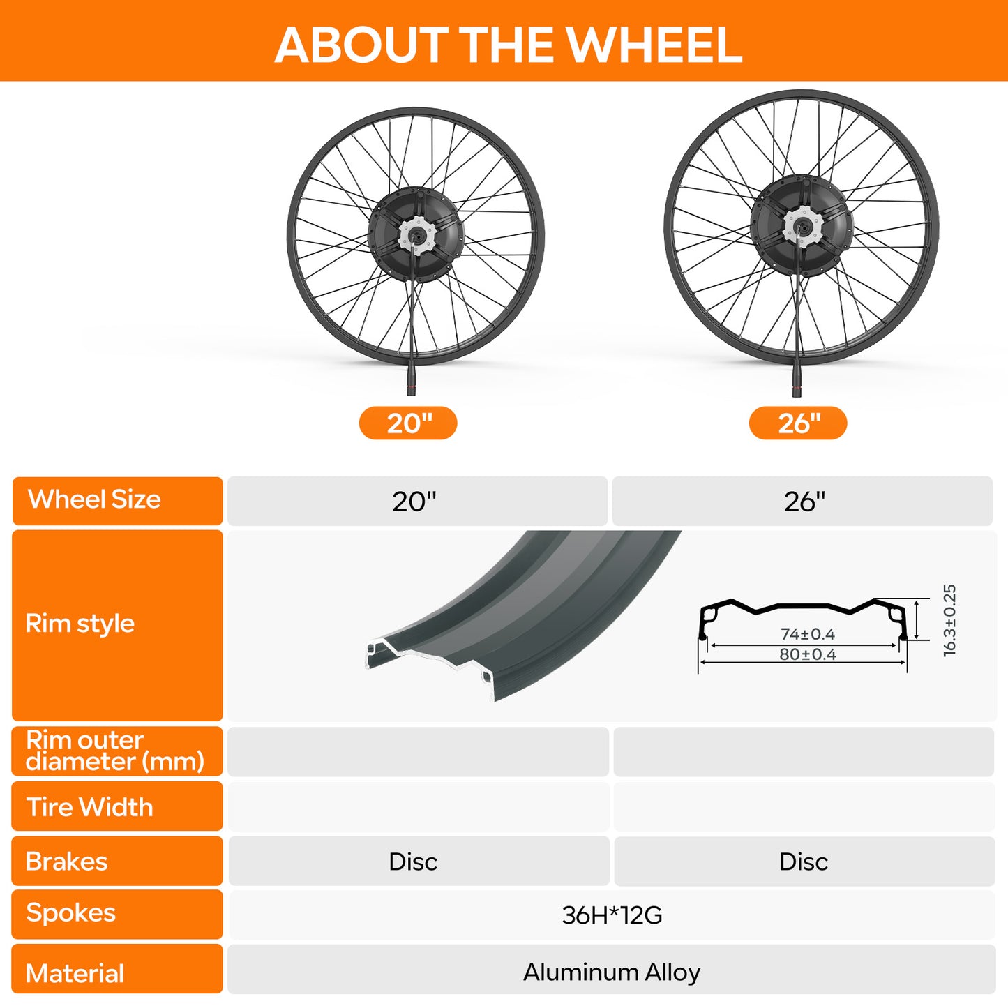Rim Style for Varstrom BAFANG 48V 1000W RM G0062.1000.DC Rear Hub Complete Conversion Kit