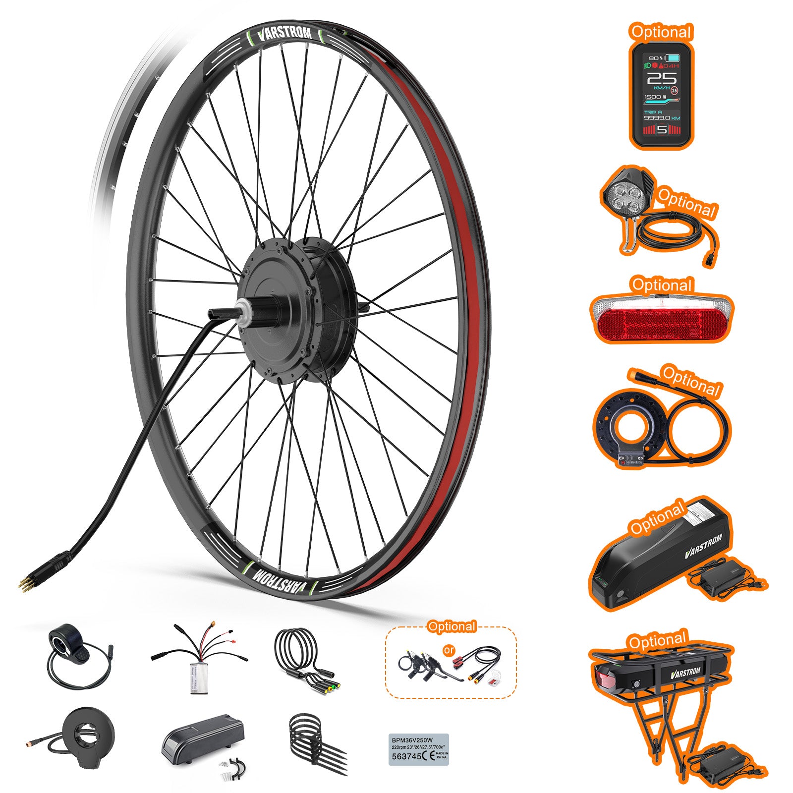 VARSTROM BAFANG 48V 500W | Rear Hub Conversion Kit