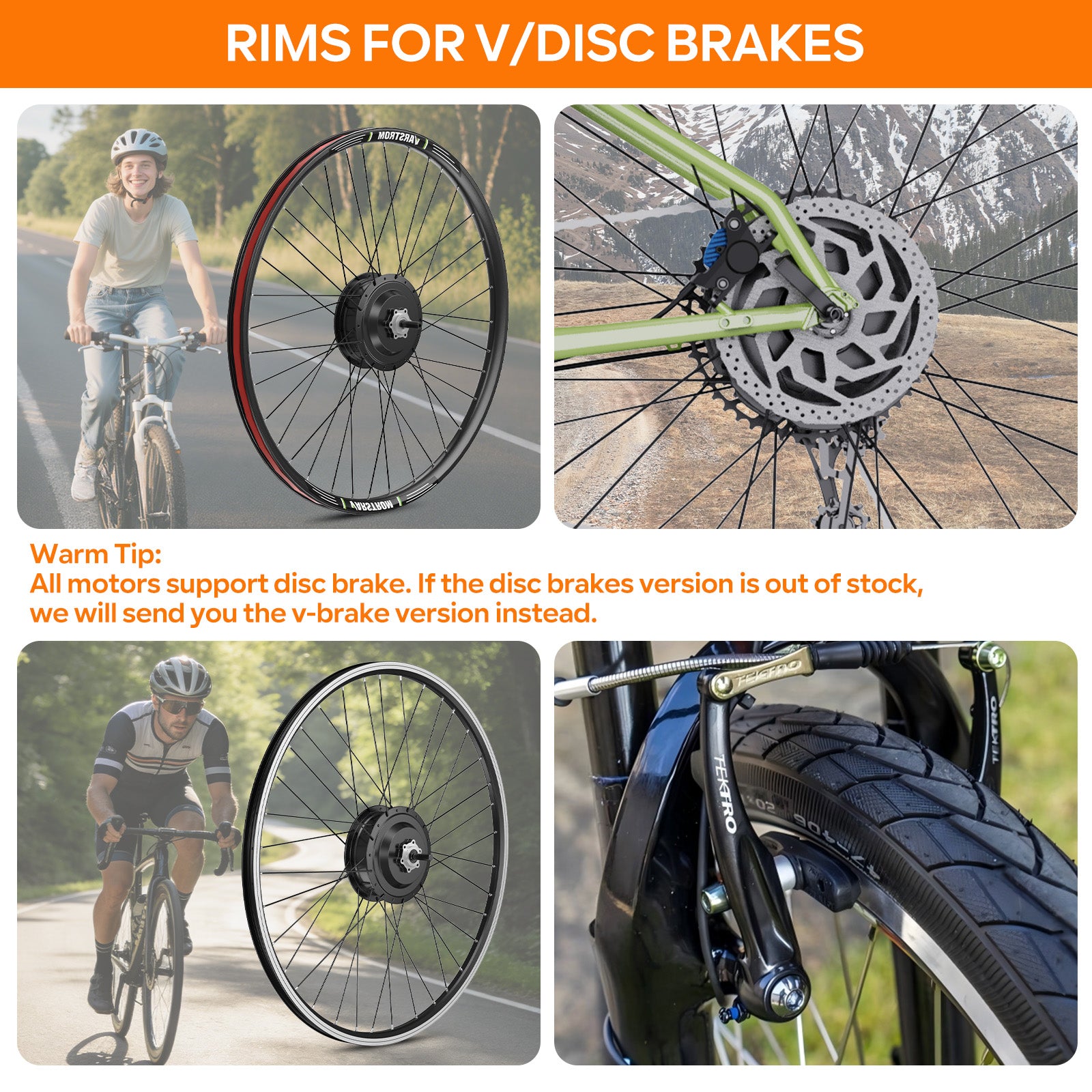 VARSTROM BAFANG 48V 500W | Rear Hub Conversion Kit | RM G020.500