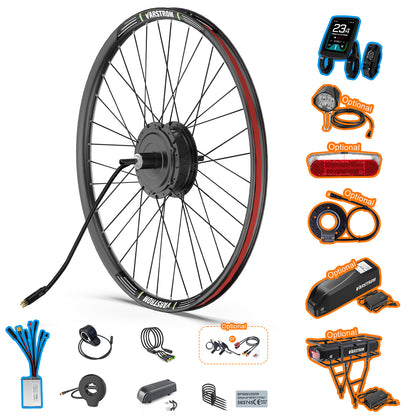 VARSTROM  BAFANG 48V 500W RM G020.500.DC Rear Hub Complete Conversion Kit with IOT Controller System