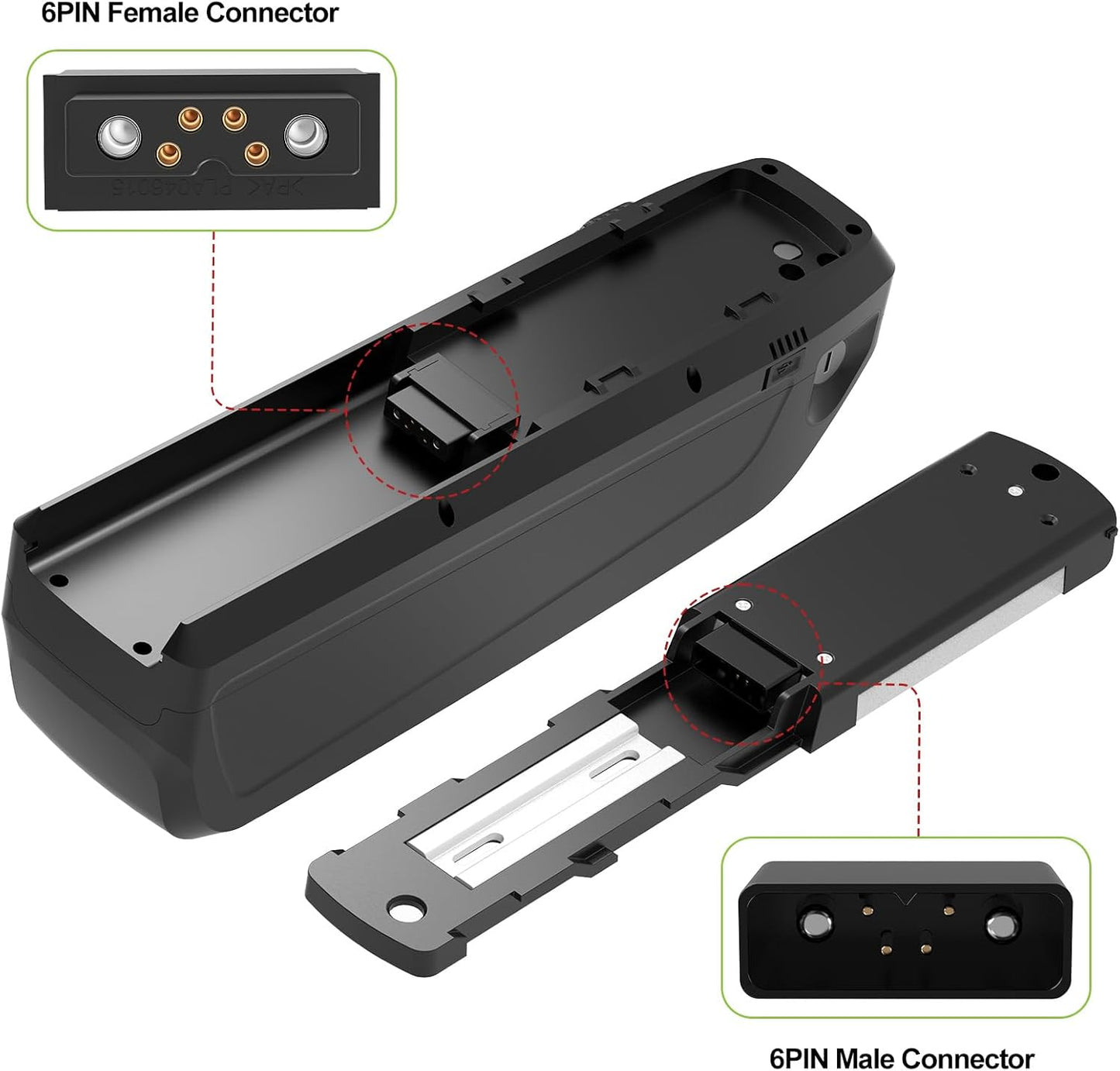 Varstrom 5/6Pin Hailong Ebike Battery Plate Base with XT60 Connector