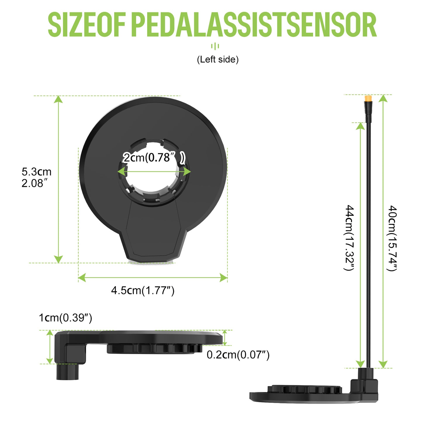 Varstrom PAS Sensor Assistant Pedal for Bafang Hub Motor