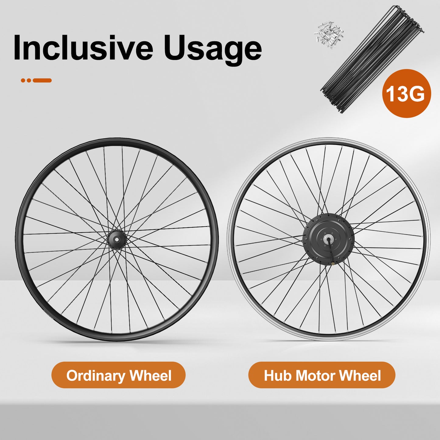 12/13G Stainless Steel Bicycle Spokes