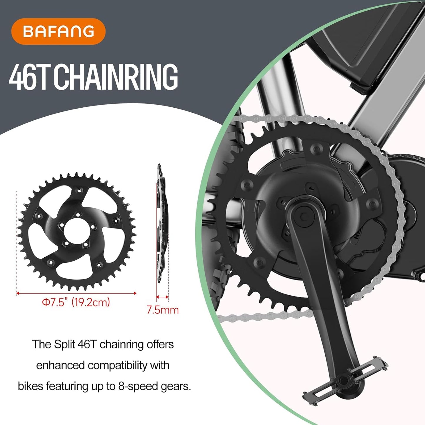 Bafang Chain Wheel 40/42/44/46T without Guard for BBSHD