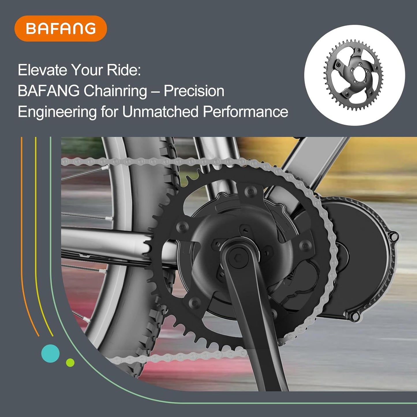 Bafang Chain Wheel 40/42/44/46T without Guard for BBSHD