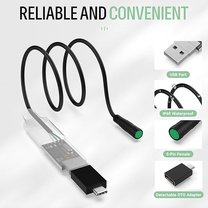 Varstrom BAFANG Programming Cable for 8FUN Mid Drive Kits