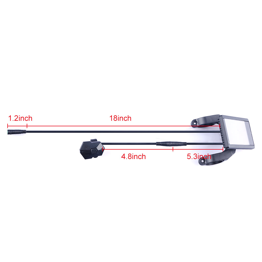 Varstrom P850C eBike Motor Display for UART Protocol Bafang eBike Drive Kits