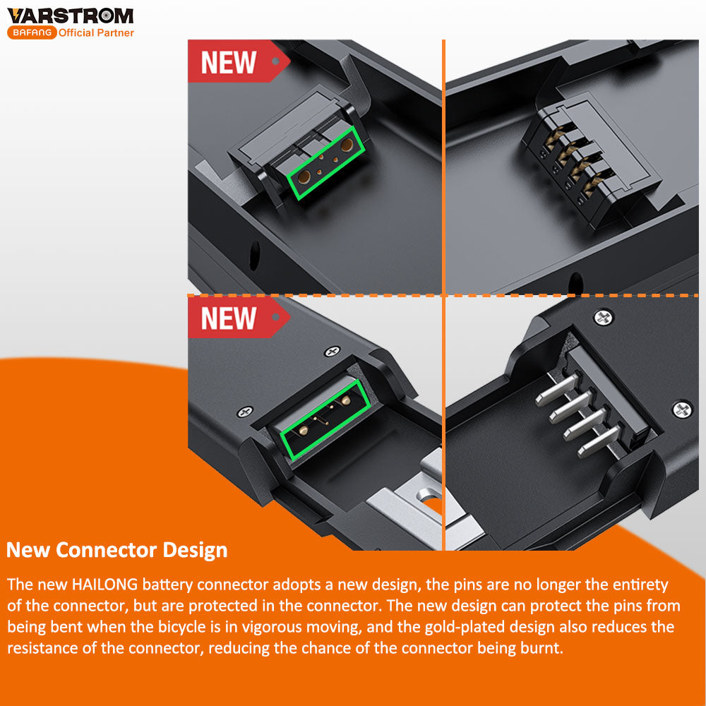 Varstrom 36V 20.0/25.0Ah Hailong G80 Max Down Tube Battery with Charger