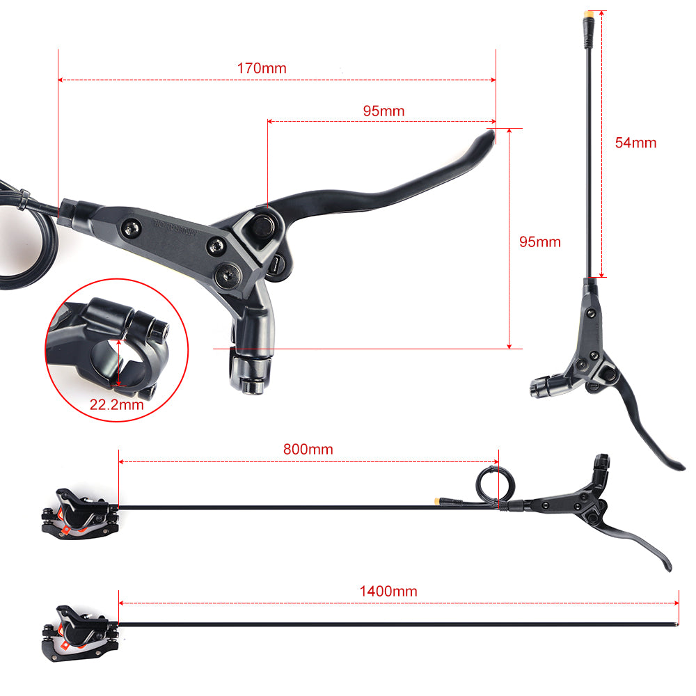 Varstrom EMTB Hydraulic EBrakes Built-in EBrake Sensors For Bafang Mid