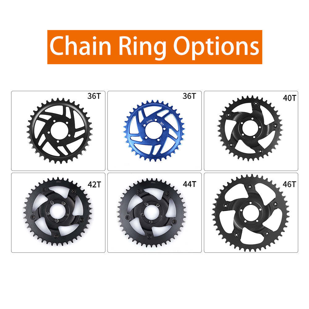 bafang 1000w 48v bbs01b chain ring options - varstrom